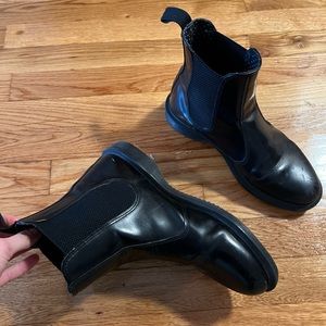 Dr. Martens leather chelsea boots